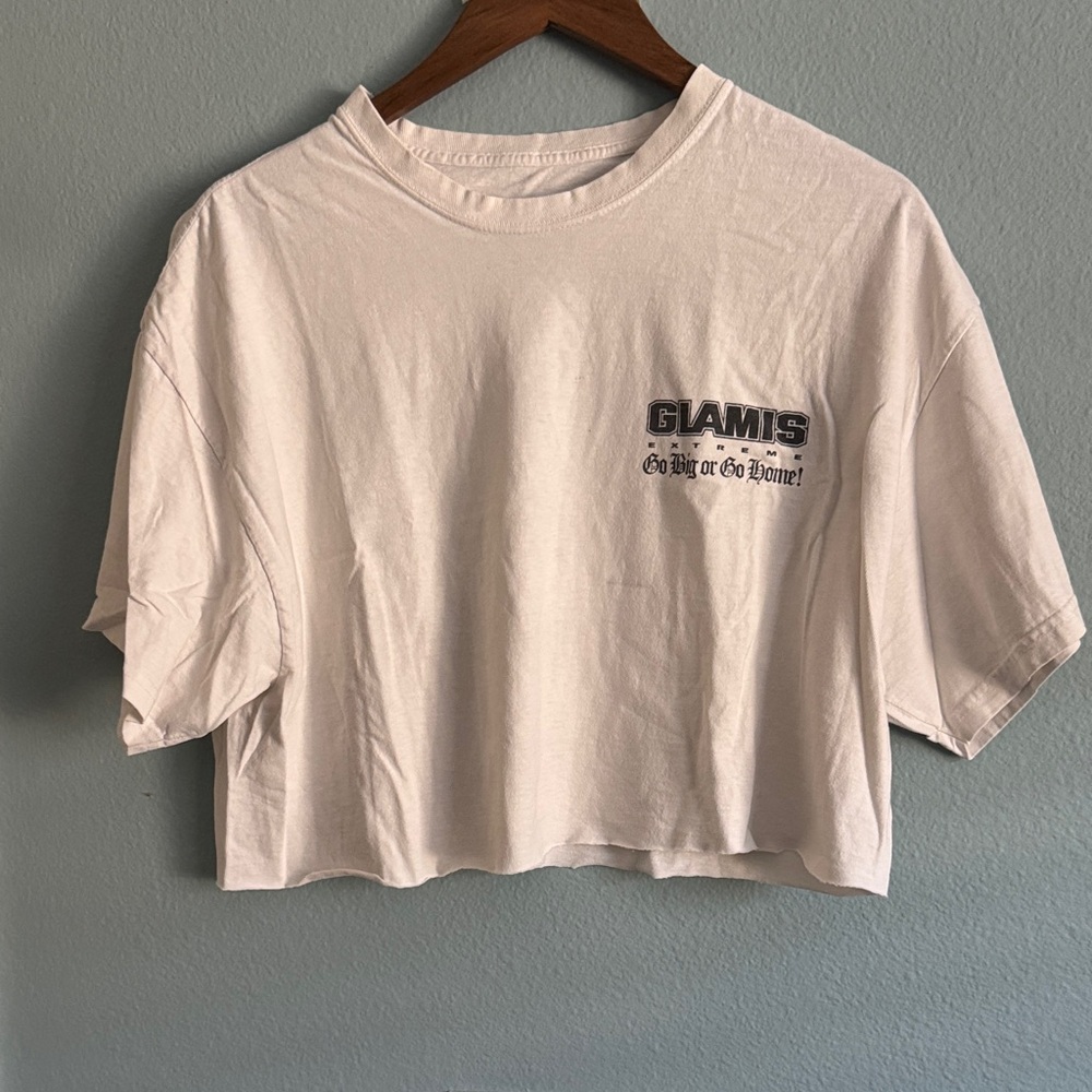 Glamis Hanes Cream Women's Crop Top